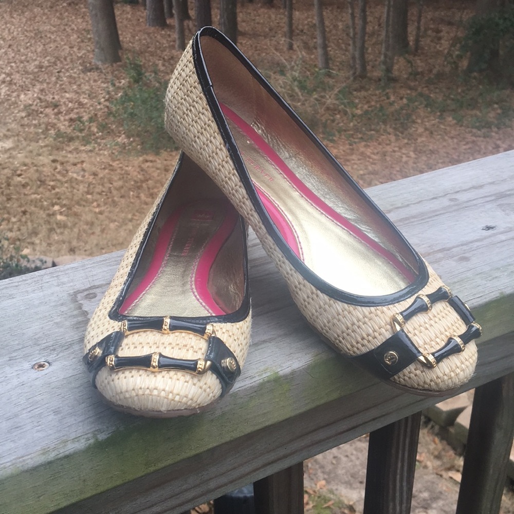 Elaine Turner Liz Woven Ballet Flats sz 9.5